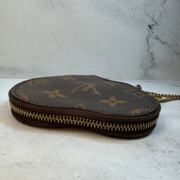 Louis Vuitton Heart Coin Purse Monogram Leopard Coeur Bag Charm Rare Vintage LV - Picture 6 of 12